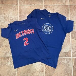 Kids Nike Blue Detroit Pistons Shirt Bundle